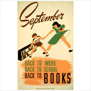 September - back to work - back to school - back to BOOKS / V. Donaghue