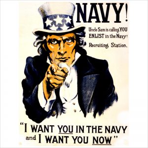 Navy! Uncle Sam is calling you--enlist in the Navy! / Western Litho. Co. Los Angeles.