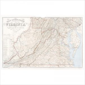 Map of the state of Virginia