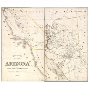 Hartley's map of Arizona.
