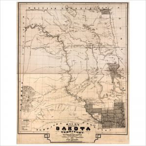 Rice's sectional map of Dakota Territory.